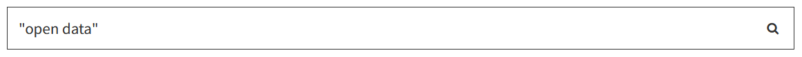 Suche nach dem Begriff open data mit Anführungszeichen