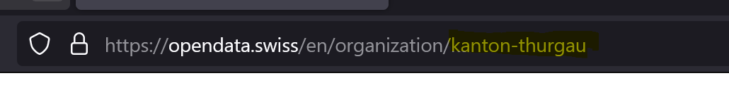 URL der Organisation Kanton Thurgau