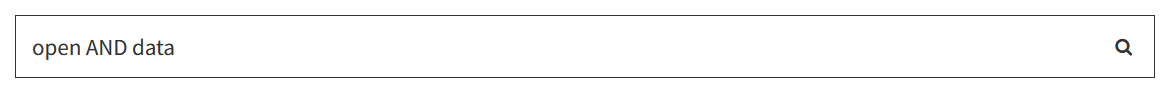 Suche nach Begriffen open und data mit dem AND-Operator